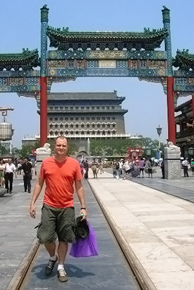 Dr. Henry on Qianmen Street, Beijing, China, 2010