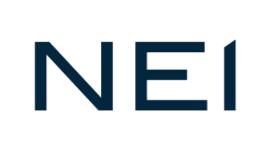 NEI blue logo - just the letters in a clean sans serif font