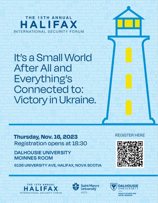 2023 Halifax International Security Forum poster