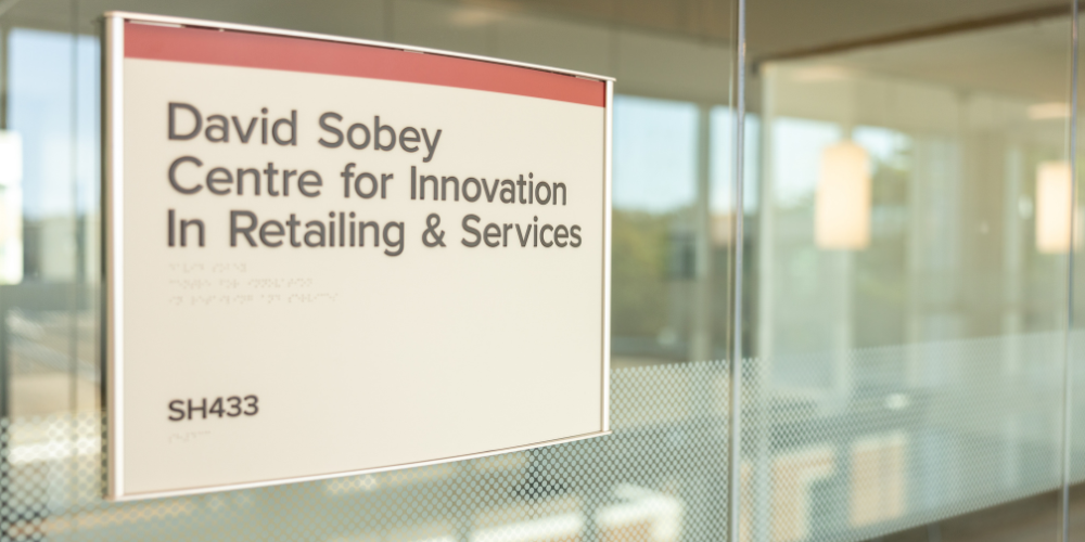 A sign reads David Sobey Centre