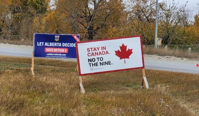 image of two billboard signs