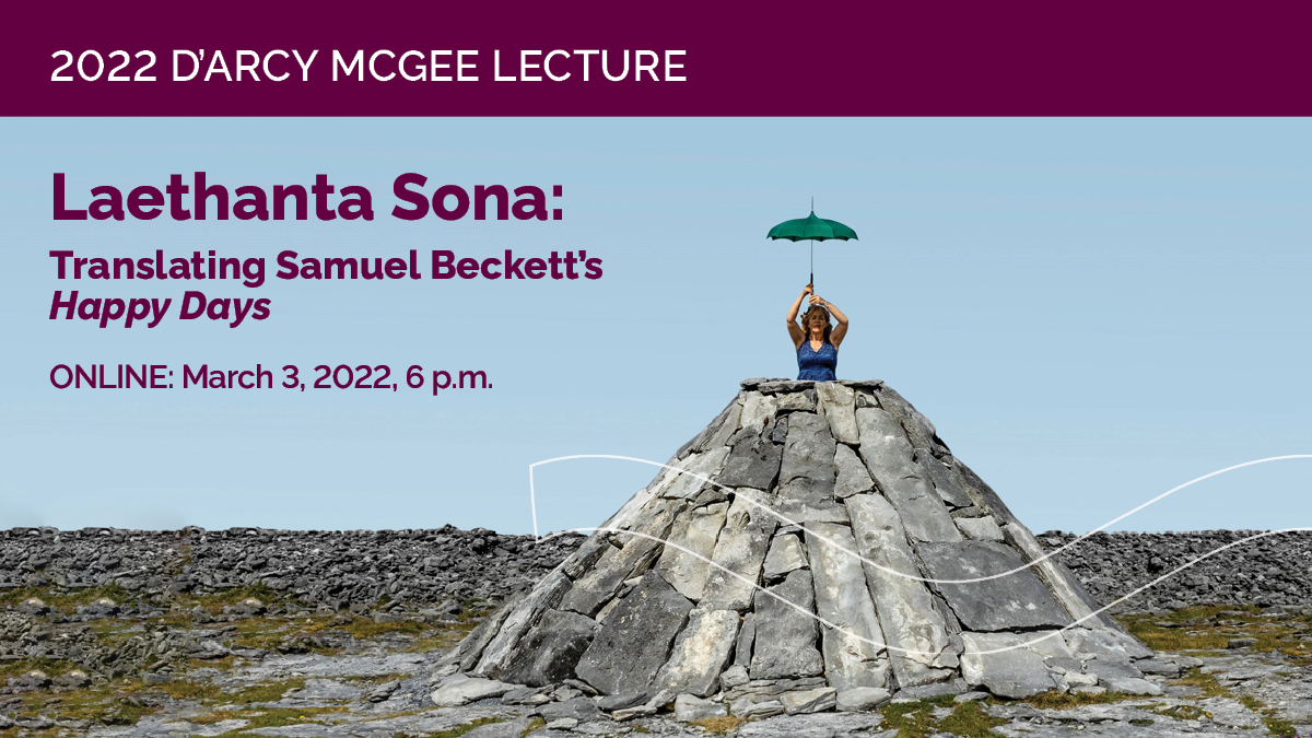 2022 D'Arcy McGee Lecture, March 3 at 6 p.m. via Zoom