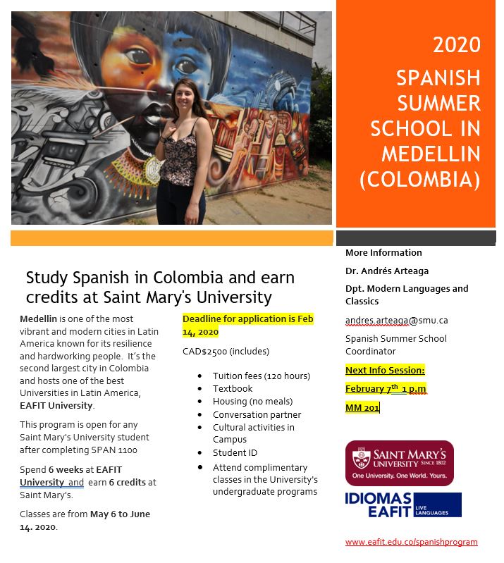 Poster for Study in Colombia