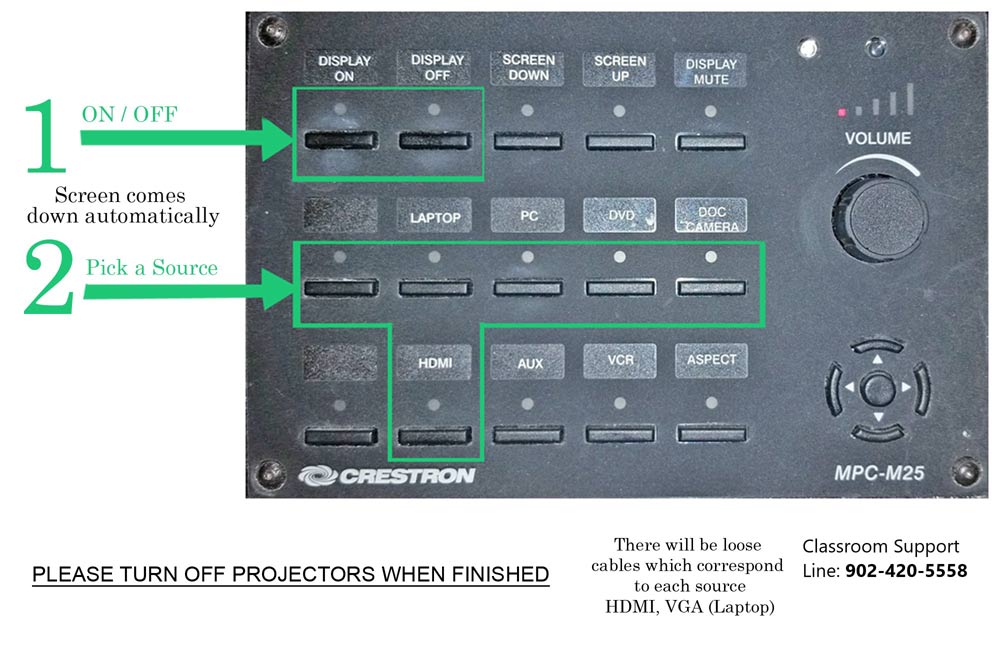 Single Screen Projector Instructions
