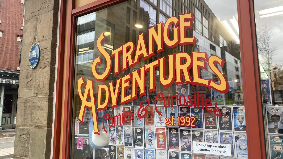Storefront for Strange Adventures Comics & Curosities