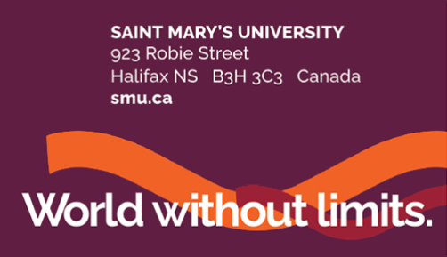 A sample buisness card back with the university logo and url.